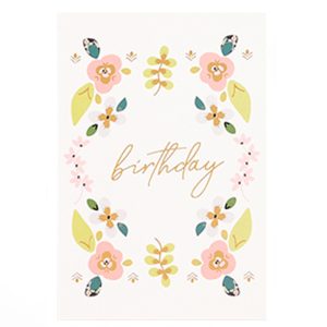 כרטיס ברכה דגם פרחים 7